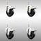 Service Caster 4 Inch 316SS Soft Rubber Swivel 12mm Threaded Stem Caster Set Lock Brake SCC SCC-SS316TSTTL20S414-SRS-M1215-4 - alternate 1